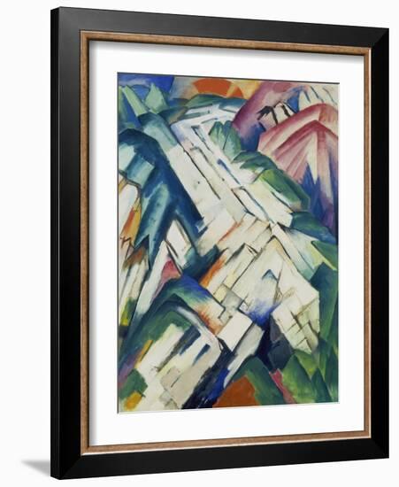 Mountains (Formerly Landscape), 1911/12-Franz Marc-Framed Giclee Print