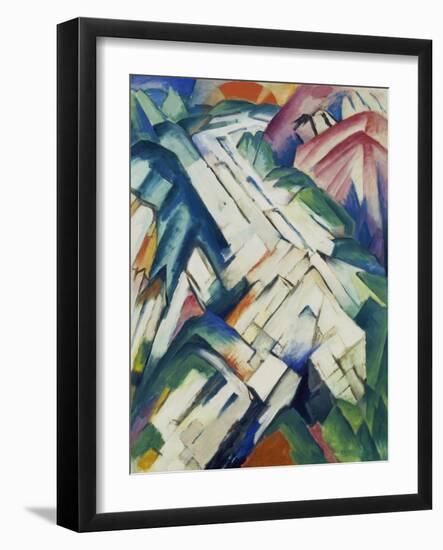 Mountains (Formerly Landscape), 1911/12-Franz Marc-Framed Giclee Print