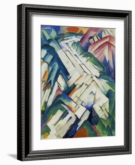 Mountains (Formerly Landscape), 1911/12-Franz Marc-Framed Giclee Print