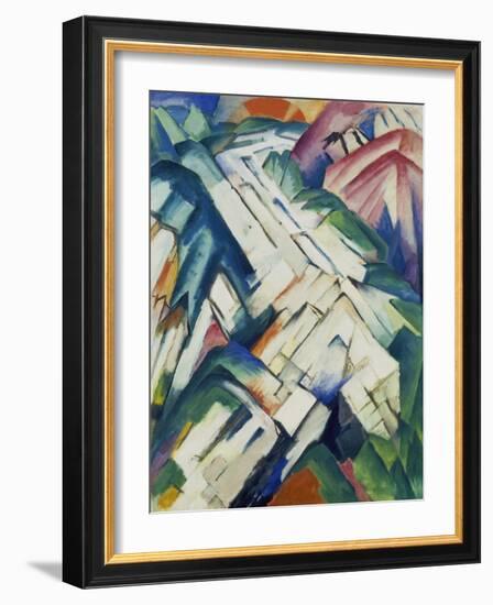 Mountains (Formerly Landscape), 1911/12-Franz Marc-Framed Giclee Print