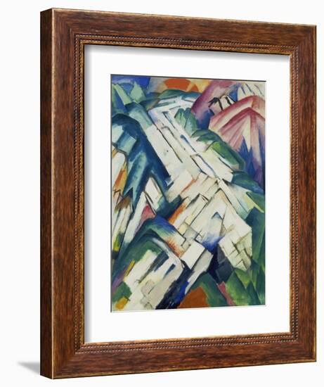 Mountains (Formerly Landscape), 1911/12-Franz Marc-Framed Giclee Print