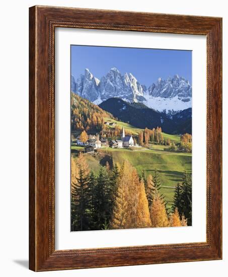 Mountains, Geisler Gruppe/ Geislerspitzen, Dolomites, Trentino-Alto Adige, Italy-Gavin Hellier-Framed Photographic Print