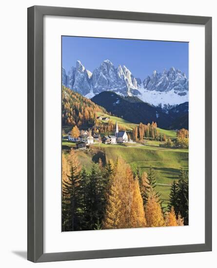 Mountains, Geisler Gruppe/ Geislerspitzen, Dolomites, Trentino-Alto Adige, Italy-Gavin Hellier-Framed Photographic Print