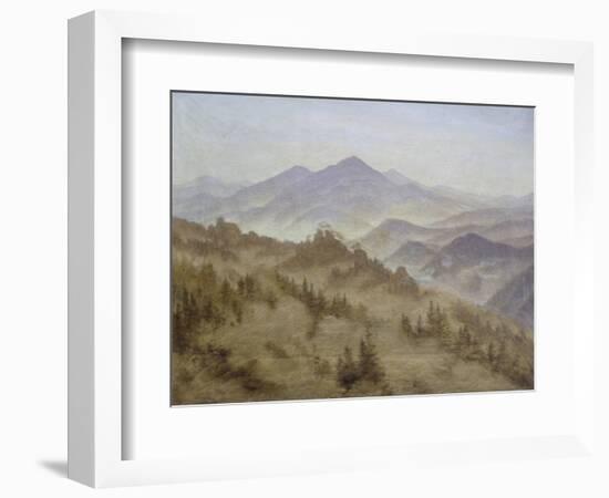 Mountains in Mists Ascending, Ca, 1835-Caspar David Friedrich-Framed Giclee Print