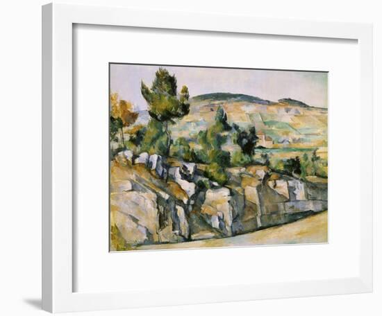 Mountains in Provence-Paul Cézanne-Framed Giclee Print