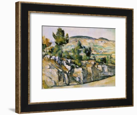 Mountains in Provence-Paul Cézanne-Framed Giclee Print