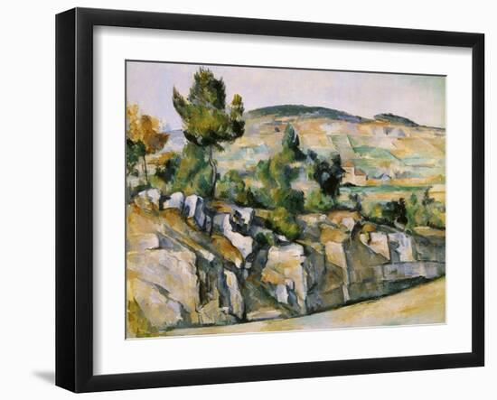 Mountains in Provence-Paul Cézanne-Framed Giclee Print