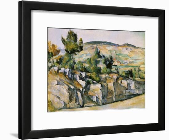 Mountains in Provence-Paul Cézanne-Framed Giclee Print