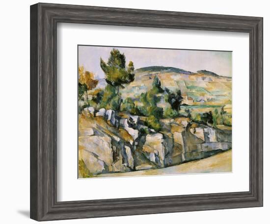 Mountains in Provence-Paul Cézanne-Framed Giclee Print