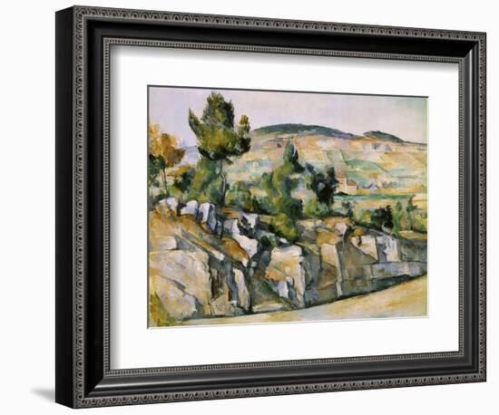 Mountains in Provence-Paul Cézanne-Framed Giclee Print