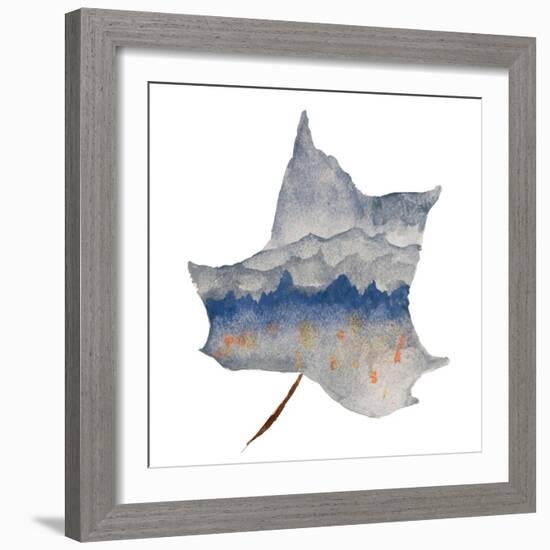 Mountains in the Leaf-Susan Bryant-Framed Art Print