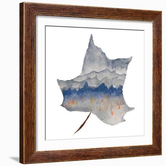 Mountains in the Leaf-Susan Bryant-Framed Art Print