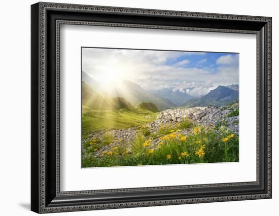 Mountains Landscape in Vorarlberg, Austria-egal-Framed Photographic Print