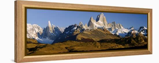 Mountains, Mt Fitzroy, Cerro Torre, Argentine Glaciers National Park, Patagonia, Argentina-null-Framed Stretched Canvas