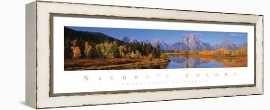 Mountains - Natures Colors-Unknown Unknown-Framed Stretched Canvas