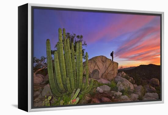 Mountains Near La Ventanaz, Baja California, Mexico-Christian Heeb-Framed Premier Image Canvas