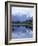 Mountains of the Southern Alps Reflected in Lake Matheson, Canterbury, South Island, New Zealand-Robert Francis-Framed Photographic Print