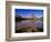 Mountains Reflect into Calm Two Medicine Lake, Glacier National Park, Montana, USA-Chuck Haney-Framed Photographic Print