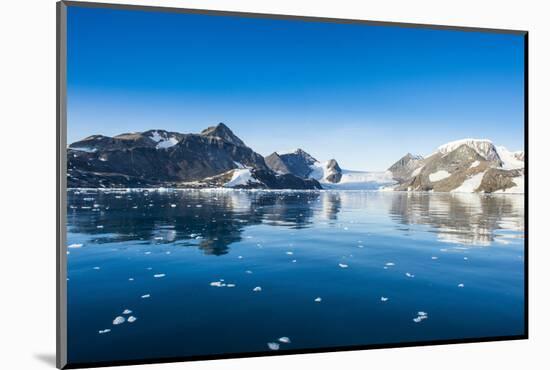 Mountains reflecting in glassy water of Hope Bay, Antarctica, Polar Regions-Michael Runkel-Mounted Photographic Print