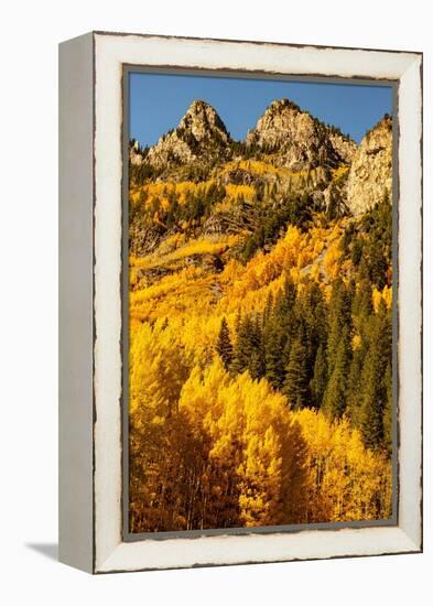 Mountains surrounding the Maroon Bells-Snowmass Wilderness in Aspen, Colorado.-Mallorie Ostrowitz-Framed Premier Image Canvas