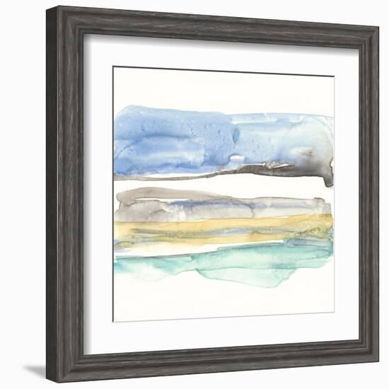 Mountains to Sea V-Jennifer Goldberger-Framed Art Print