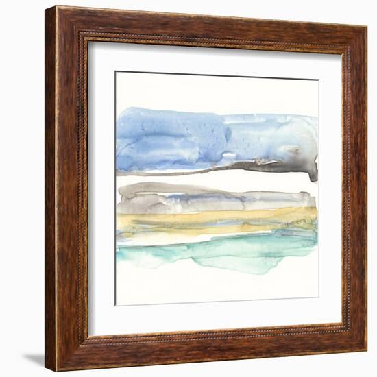 Mountains to Sea V-Jennifer Goldberger-Framed Art Print