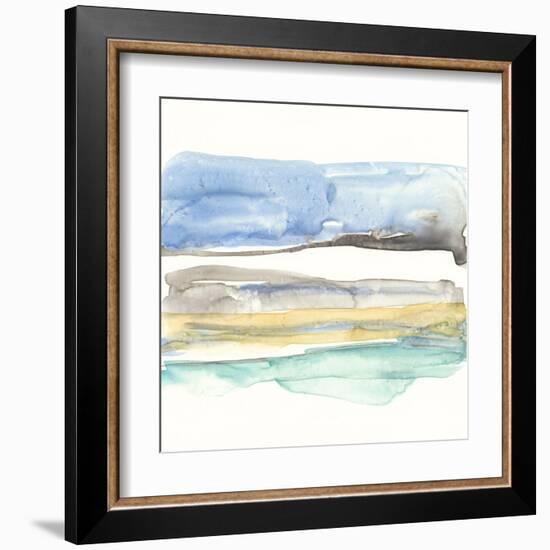 Mountains to Sea V-Jennifer Goldberger-Framed Art Print