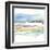 Mountains to Sea V-Jennifer Goldberger-Framed Art Print