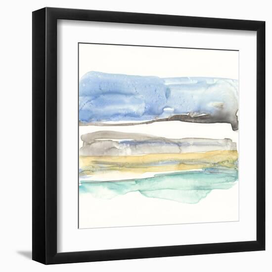 Mountains to Sea V-Jennifer Goldberger-Framed Art Print