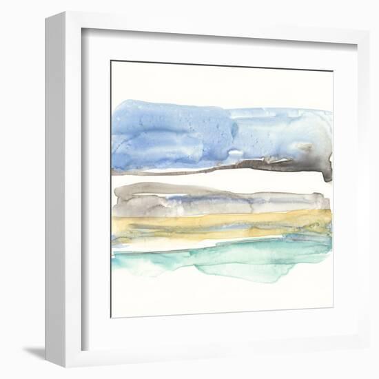 Mountains to Sea V-Jennifer Goldberger-Framed Art Print