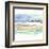 Mountains to Sea V-Jennifer Goldberger-Framed Art Print