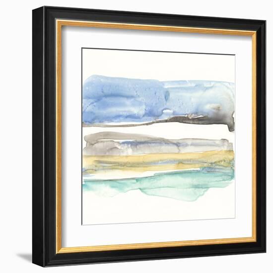 Mountains to Sea V-Jennifer Goldberger-Framed Art Print