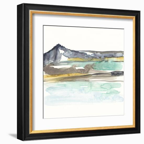 Mountains to Sea VII-Jennifer Goldberger-Framed Art Print