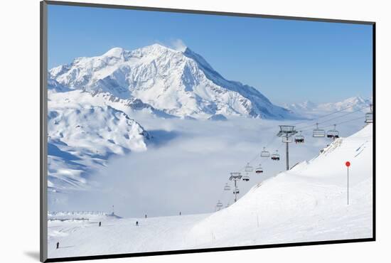 Mountains with Snow in Winter, Val-D'isere, Alps, France-haveseen-Mounted Photographic Print