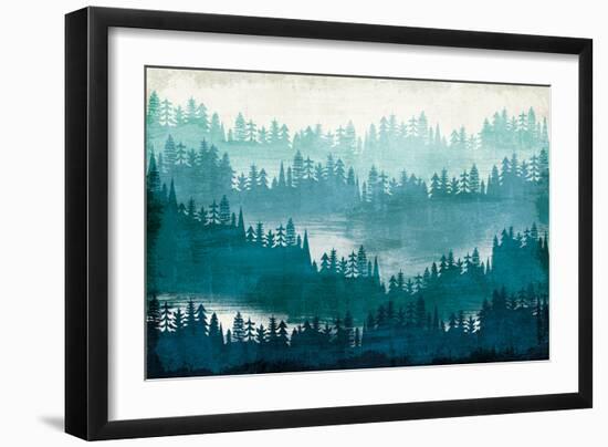 Mountainscape Blue-Michael Mullan-Framed Art Print