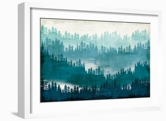 Mountainscape Blue-Michael Mullan-Framed Art Print