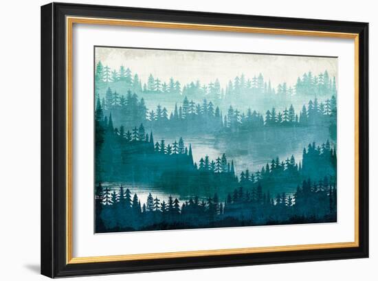 Mountainscape Blue-Michael Mullan-Framed Art Print