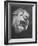 Mounted Head of the MGM Movie Studio Trademark-Walter Sanders-Framed Photographic Print