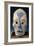 Mounted Head Representing Death, from Vanuatu, 11th-19th Century (Painted Clay)-null-Framed Giclee Print