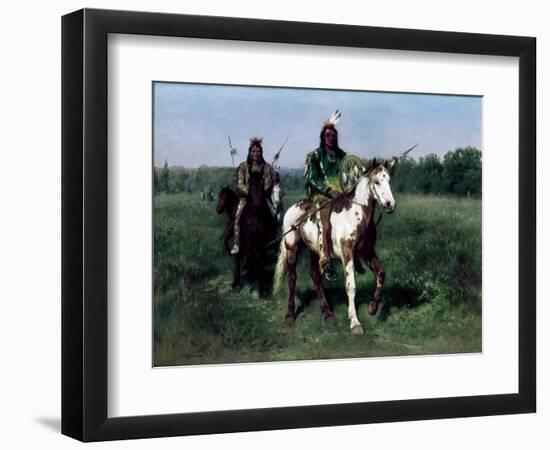 Mounted Indians Carrying Spears-Rosa Bonheur-Framed Giclee Print