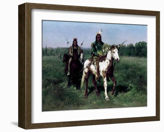 Mounted Indians Carrying Spears-Rosa Bonheur-Framed Giclee Print