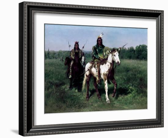 Mounted Indians Carrying Spears-Rosa Bonheur-Framed Giclee Print