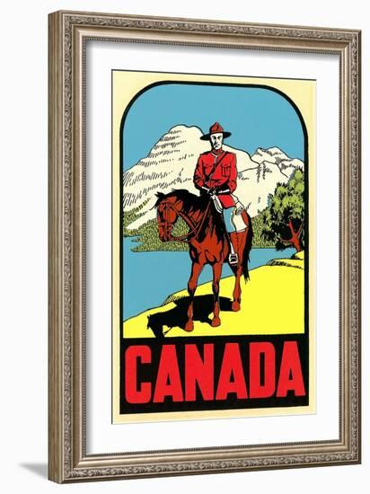 Mountie Decal-null-Framed Art Print