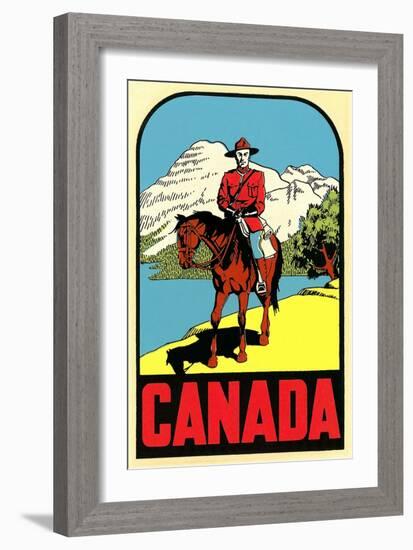 Mountie Decal-null-Framed Art Print