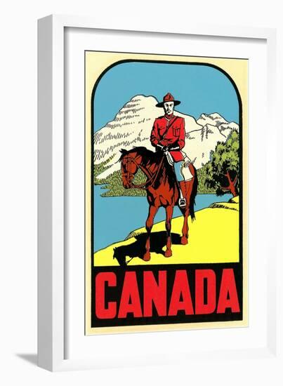 Mountie Decal-null-Framed Art Print