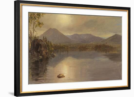 Mounts Katahdin and Turner from Lake Katahdin, Maine-Frederic Edwin Church-Framed Giclee Print