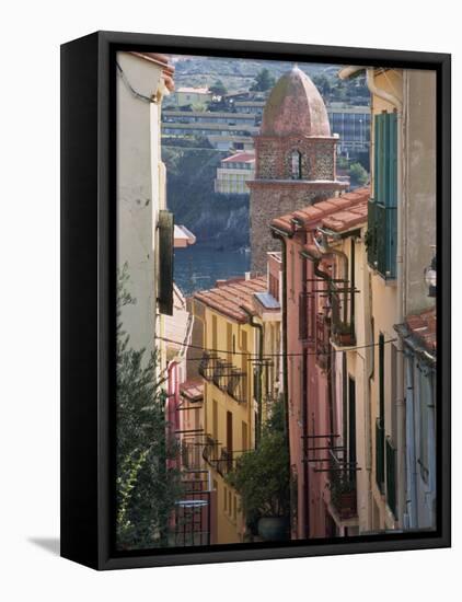 Moure Place, Old Town, Collioure, Roussillon, Cote Vermeille, France, Europe-Thouvenin Guy-Framed Premier Image Canvas