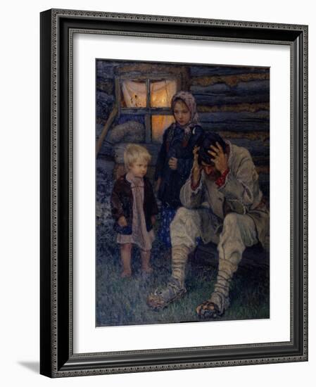 Mourning, 1909-Nikolai Petrovich Bogdanov-Belsky-Framed Giclee Print