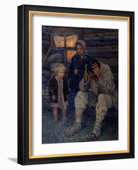 Mourning, 1909-Nikolai Petrovich Bogdanov-Belsky-Framed Giclee Print