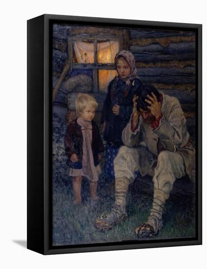 Mourning, 1909-Nikolai Petrovich Bogdanov-Belsky-Framed Premier Image Canvas